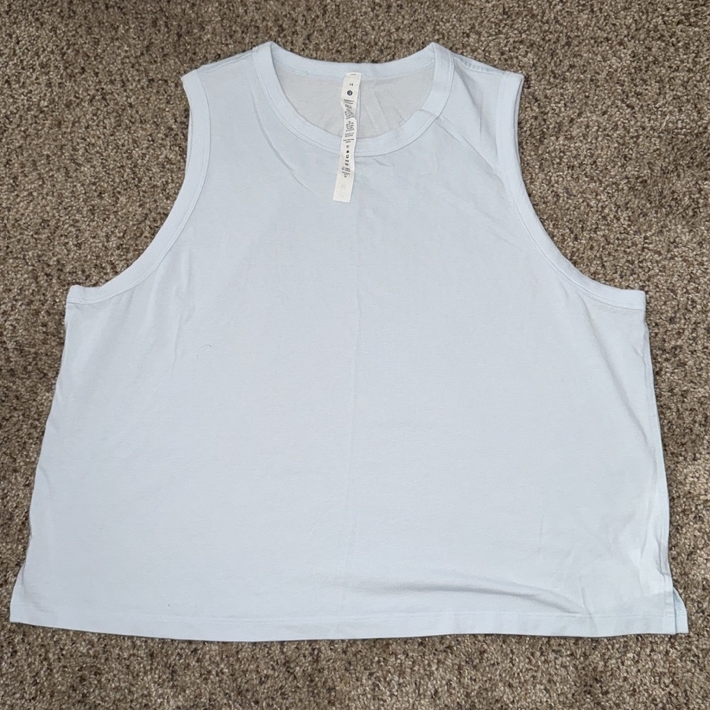 Lululemon Classic-Fit Cotton-Blend‎ Tank Top in powder blue - Picture 4 of 5